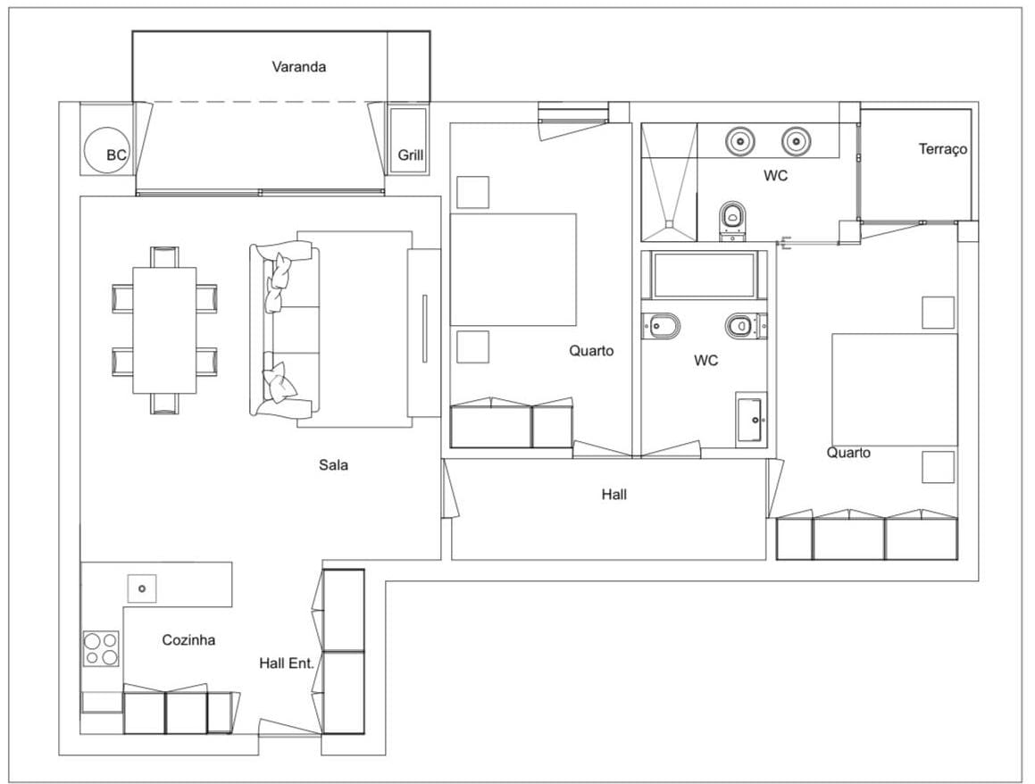 T2 103.40m2 RES DO CHAO 1 varanda 2 lugares de garagem Valor 275.400